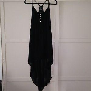 BLACK High Low Dress